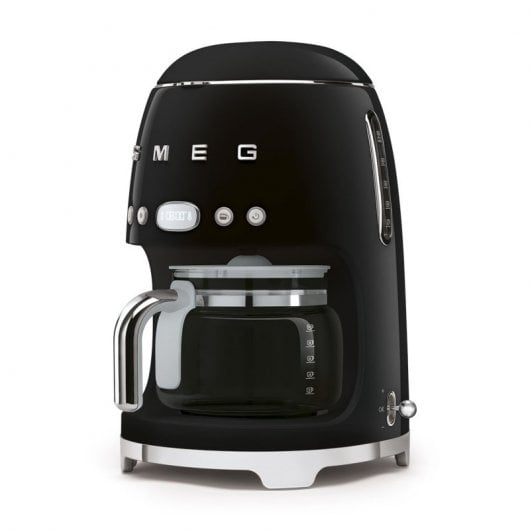 Smeg Macchina da Caffè Filtro 50's Style – Nero LUCIDO – DCF02BLEU