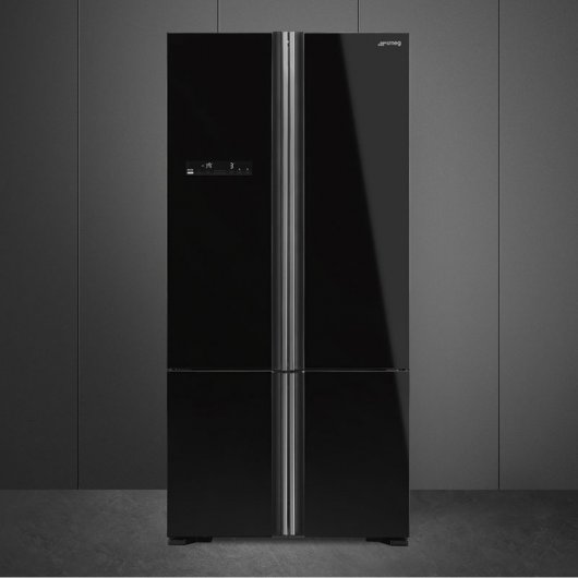 Smeg FQ70GBE Frigorífico Americano 4 Puertas A++ Negro