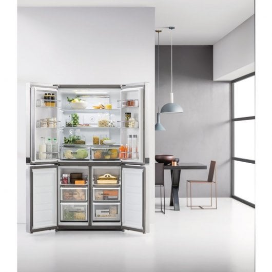 Whirlpool WQ9 B2L Frigorífico Americano Total NoFrost E Acero Inoxidable
