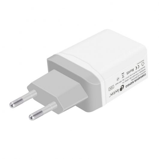 Leotec Cargador Carga Rápida MicroUSB/USB-C 3A