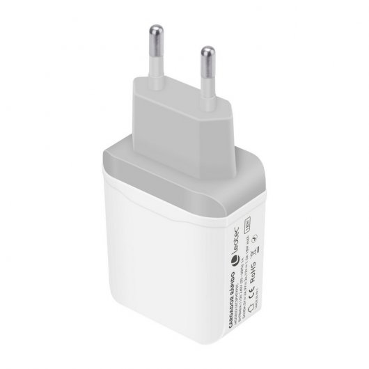 Leotec Cargador Carga Rápida MicroUSB/USB-C 3A