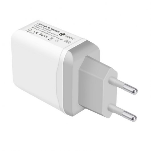 Leotec Cargador Carga Rápida MicroUSB/USB-C 3A