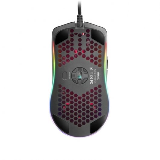 Mouse da gioco Mars Gaming MMAX 12400 DPI Nero