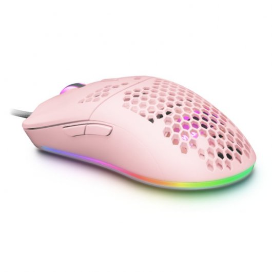 Mouse da gioco Mars Gaming MMAXP 12400 DPI Rosa