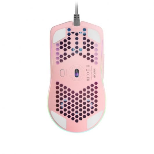 Mouse da gioco Mars Gaming MMAXP 12400 DPI Rosa