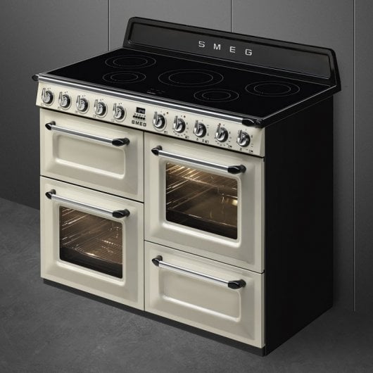 Smeg Victoria TR4110IP Cocina de Inducción 5 Zonas + 2 Hornos Crema