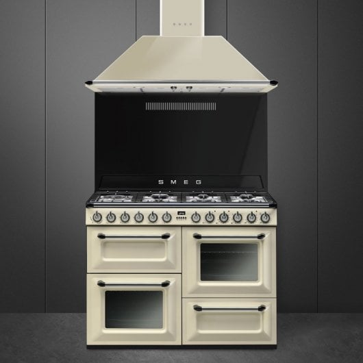Smeg Victoria TR4110P1 Cocina de Gas 7 Zonas + 2 Hornos Crema