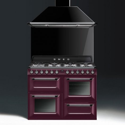 Smeg Victoria TR4110RW1 Cocina de Gas 7 Zonas + 2 Hornos Burdeos