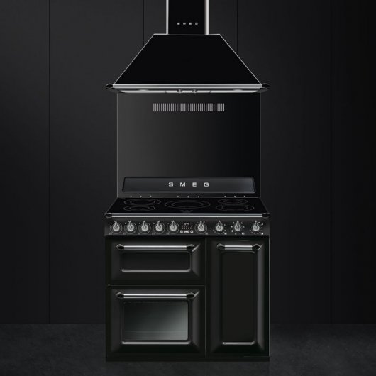 Smeg Victoria TR93IBL Cocina de Inducción 5 Zonas + 3 Hornos Negra