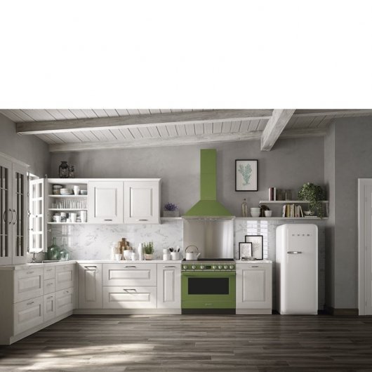 Smeg Portofino CPF9IPOG Cocina de Inducción 5 Zonas + Horno Pirolítico Verde