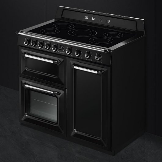 Smeg Victoria TR103IBL Cocina de Inducción 5 Zonas + 3 Hornos Negra