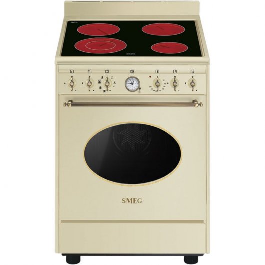 Smeg Colonial CO68CMP9 Cocina de Inducción 4 Zonas + Horno Crema