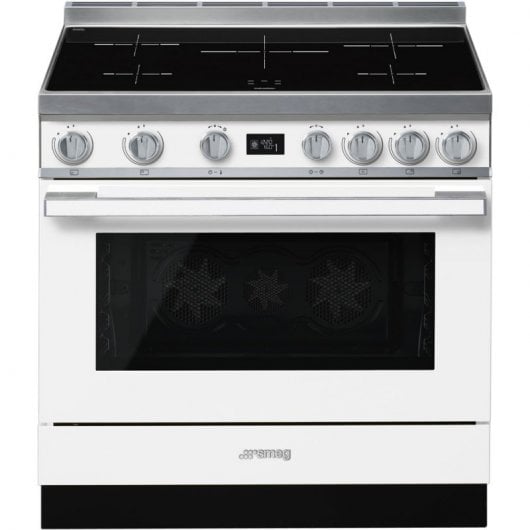 Smeg Portofino CPF9IPWH Cocina de Inducción 5 Zonas + Horno Pirolítico Blanca