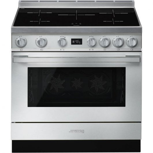 Smeg Portofino CPF9IPX Cocina de Inducción 5 Zonas + Horno Pirolítico Inox