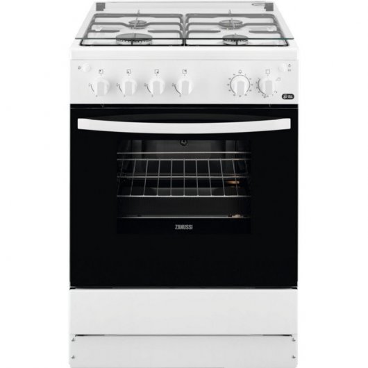 Zanussi ZCG61281WA Cocina de Gas 4  Zonas Blanca