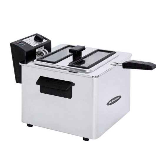 Fritadeira Orbegozo FDR 80 8L 3000W Inox com Termóstato Regulável