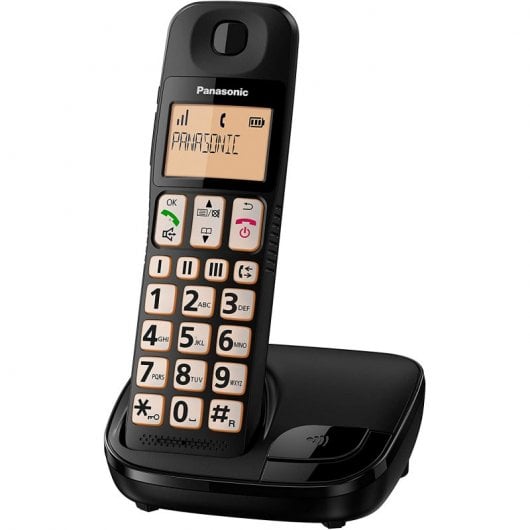 Panasonic KX-TGE310SPB Teléfono Inalámbrico Negro