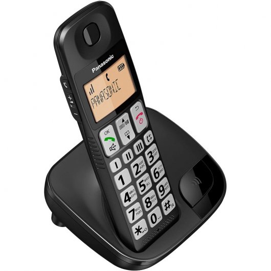 Panasonic KX-TGE310SPB Teléfono Inalámbrico Negro