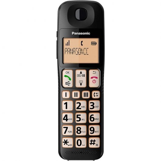 Panasonic KX-TGE310SPB Teléfono Inalámbrico Negro