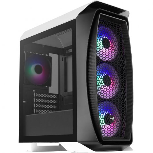 Aerocool Aero One Mini Frost Tempered Glass USB 3.1 RGB weiß