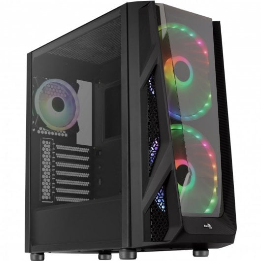 Aerocool NightHawk Duo ARGB Vidro Temperado USB 3.0 Preta