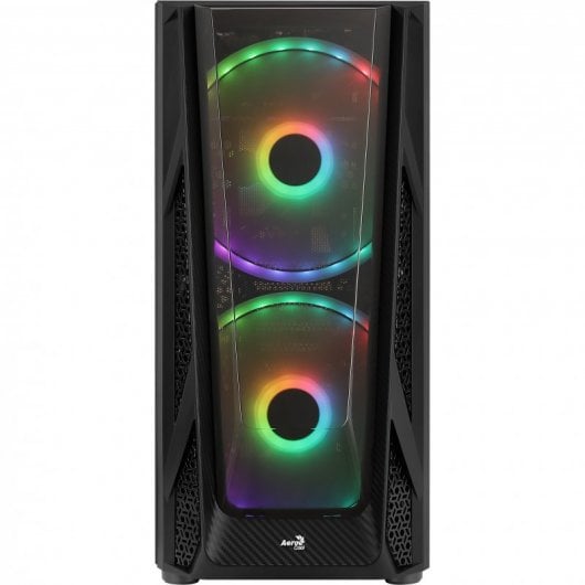 Aerocool NightHawk Duo ARGB Vidro Temperado USB 3.0 Preta