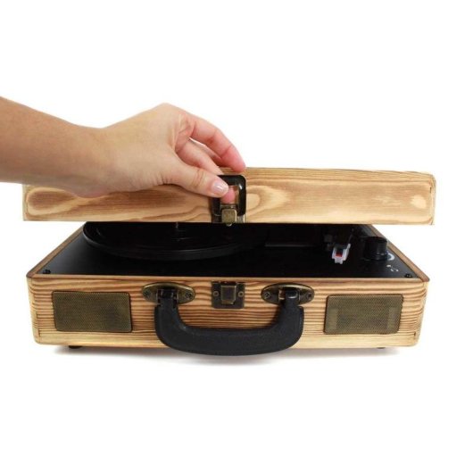 Platine Prixton VC400 2 x 3 W Bluetooth USB Direct Drive bois
