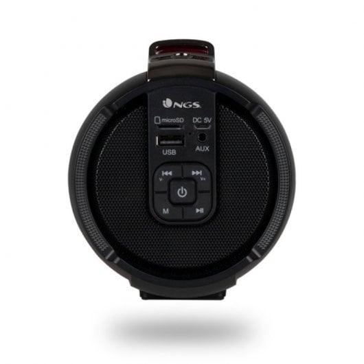 NGS Tempo Black Coluna Bluetooth Vermelha