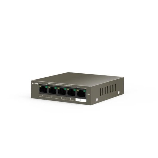 Netzwerkgerät Tenda TEG1105P-4-63W-EU 5-Port Gigabit PoE Switch Grau