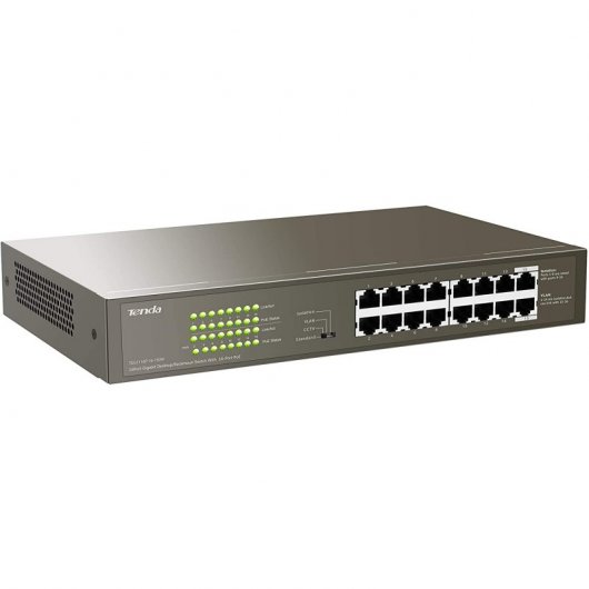 Tenda TEG1116P-16-150W  Switch 16 Puertos Gigabit con 16 Puertos PoE