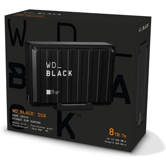 Unità di gioco WD Black D10 da 8 TB USB 3.2