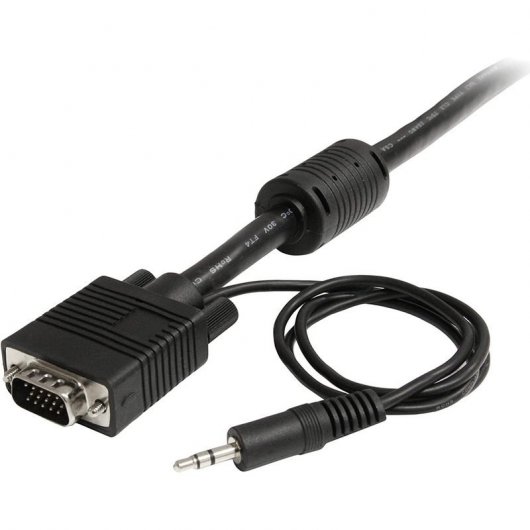 Startech MXTHQMM10MA Cable Coaxial VGA Alta Resolución con Audio HD15 Macho/Macho 10m