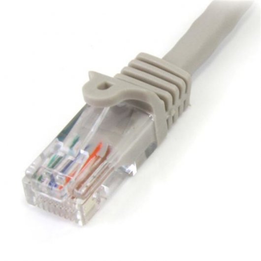 Startech 45PAT1MGR Cable de Red Cat5e UTP Patch Snagless RJ-45 Sin Enganche 1m Gris