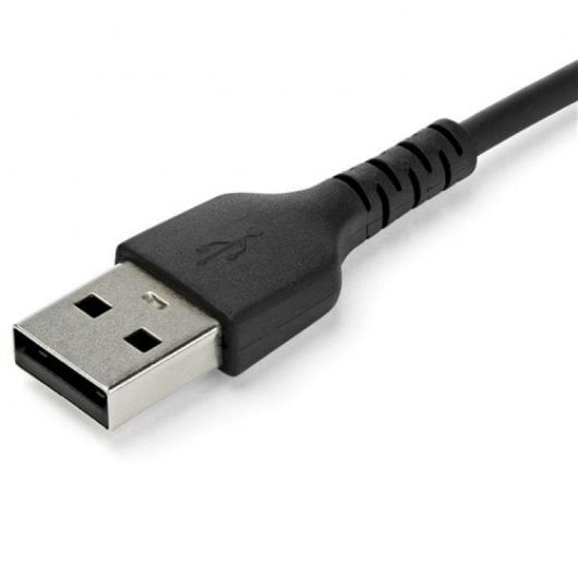 StarTech.com Cavo di Ricarica USB-A a USB-C da 1m - Resistente cavetto USB-C di Ricarica Veloce e Sync da USB 2.0 a USB Type C 3A - Rivestimento in TPE e Fibra Aramidica M/M Nero - Samsung S10, Ipad Pro, Pixel