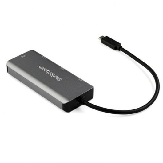 StarTech.com Hub USB-C a 4 porte con 2x USB A e 2x USB C - SuperSpeed 10Gbps USB Type-C 3.1/3.2 Gen 2 Hub - Bus USB alimentato - Adattatore portatile da USB tipo C a USB - Alluminio - Cavo da 25cm