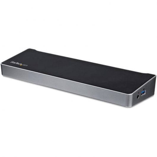 StarTech.com Station d'Accueil USB 3.0 à 3 Écrans avec 2x 4K DisplayPort et HDMI - Hub USB-A à 5 Ports (1x Fast-Charge), Audio 3,5 mm, GbE - Docking Station Universelle USB Type-A pour PC Portable, Win/MacOS