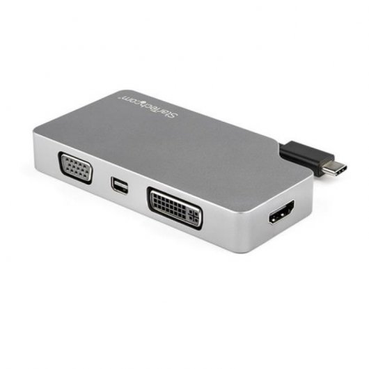 Startech Adaptador de Vídeo USB-C Multipuertos 4 en 1 Aluminio