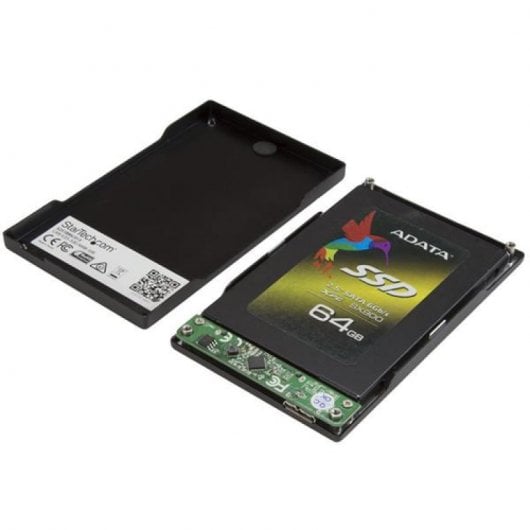 StarTech.com S251BMU313 Speicherlaufwerksgehäuse HDD / SSD-Gehäuse Schwarz 2.5"