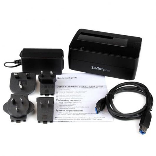 Startech Base de Conexión USB 3.1 para Disco Duro 2.5"/3.5"