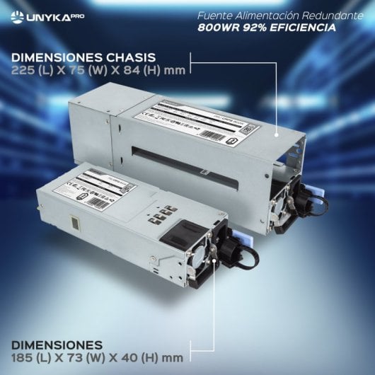 UNYKAch CRPS Redundantes Netzteil 800W 80 Plus Platinum