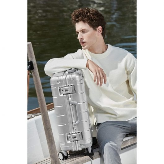 Valise cabine en métal Xiaomi à roulettes 20" 31L Argent
