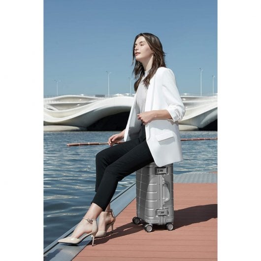 Valise cabine en métal Xiaomi à roulettes 20" 31L Argent