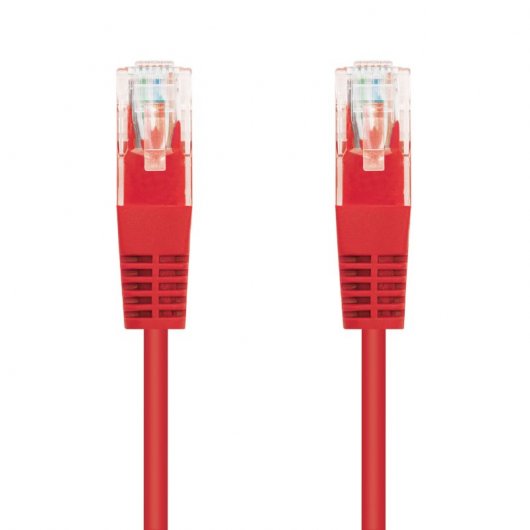 Cavo di rete Nanocable RJ-45 UTP AWG24 Cat.6 1m Rosso