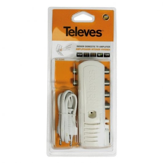 Televes Amplificador Antena TV 5 Salidas 16dB Blanco