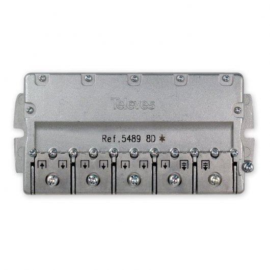 Televes Repartidor Satélite 8 Direcciones 14/16 dB Gris