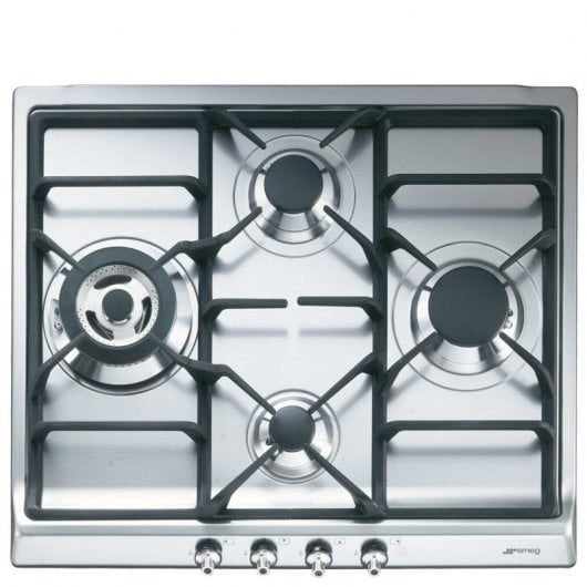 Smeg SER60SGH3 4-Zonen-Gaskochfeld, 60 cm, Edelstahl
