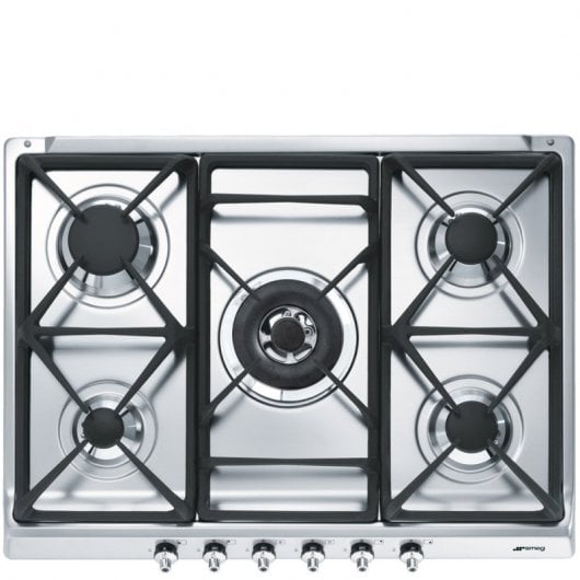 Plaque de cuisson gaz Smeg SE70SGH5 5 zones 70 cm acier inoxydable