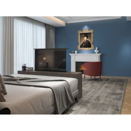 Equip 650606 Soporte Pantalla de Suelo Motorizado 37"-65" con Mando Distancia hasta 50kgs