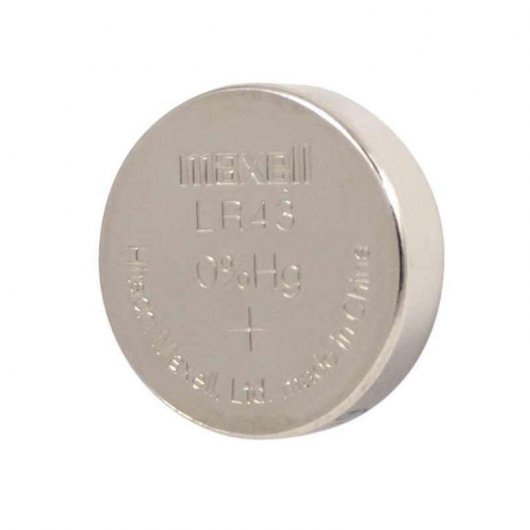 Maxell LR43 Pack 10 Pilas de Botón 1.5V