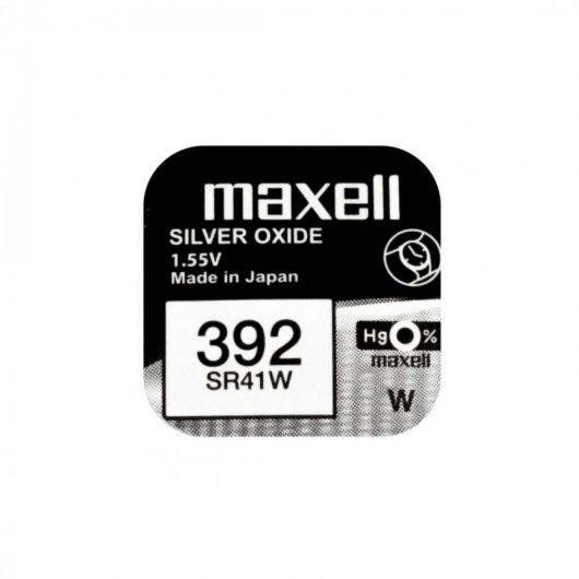 Maxell SR41W Confezione da 10 batterie a bottone 392